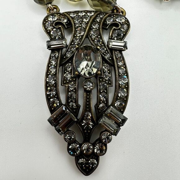 Heidi Daus Iris Swarovski Crystal, Art Deco style necklace! - Picture 3 of 14